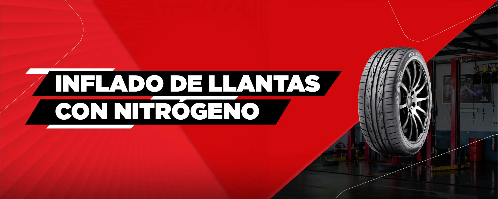 Servicios Lllantas Inflado con Nitrogeno